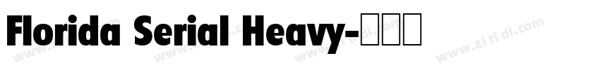 Florida Serial Heavy字体转换